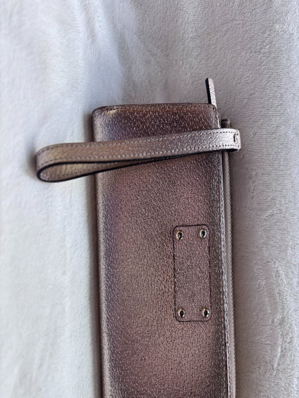 Kate Spade wristlet in rose gold